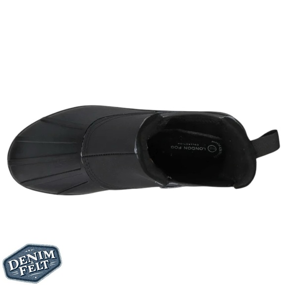 London Fog Men’s Black Tyler Snow Chelsea Boots | NEW/NIB!!❄️☃️🏂 - Picture 4 of 14